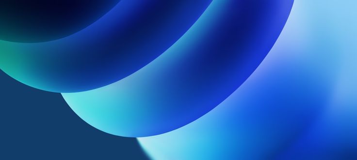 Abstract teal and blue sphere imagery