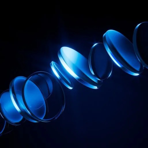 Abstract blue security imagery